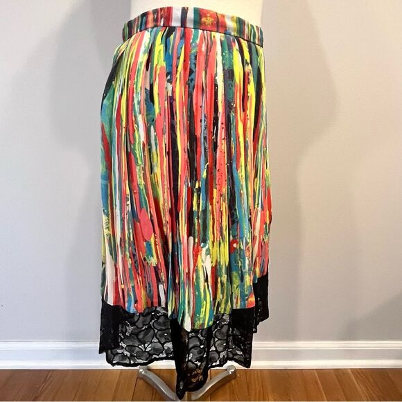 Prabal Gurung Pleated Skirt In Nolita Print Size 4 - Picture 4 of 7